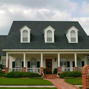 House with Asphalt Roofing